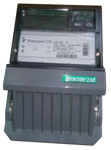 Счетчик электроэнергии трехфазный однотарифный INCOTEX Меркурий 230 АR-00 R 5(7.5) А
