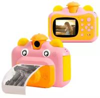 Детский фотоаппарат моментальной печати Print Camera Leilam, Pink