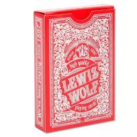 Игральные карты Miland серия "Lewis & Wolf" red 54 шт/колода (poker size index jumbo, 63*88 мм)