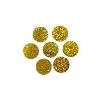 Пайетки плоские "Астра", 20 мм (цвет №А20, золото голограмма), 10 упаковок по 10 грамм
