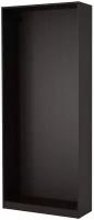 Каркас ИКЕА ПАКС для гардероба 100x35x236 см, черно-коричневый