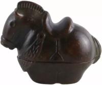 Винтажная миниатюрная шкатулка "Толстая лошадь". Бронза. Китай, вторая половина ХХ века