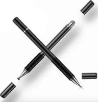 Дисковый стилус для сенсорных экранов ORIbox Universal Stylus Pencil серия Precision 2 в 1 (Черный)