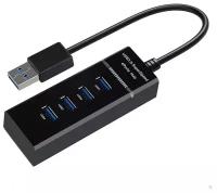 USB-концентратор Mylatso Hub 3.0, разъемов: 4, черный