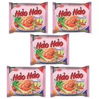Лапша быстрого приготовления со вкусом креветки Hao Hao (5 шт. по 75 г)