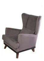 Кресло Divan24 Манчестер, 77 x 90 см, обивка: текстиль, цвет: серый lux 19