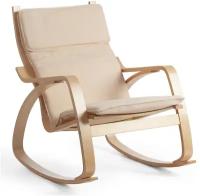 Кресло-качалка TetChair mod. AX3005 (дерево: натуральный #1/ ткань бежевая 1501-4)
