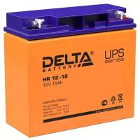Батарея Delta HR 12-18, 12V 18Ah (Battary replacement APC rbc7, rbc11, rbc55 181мм/167мм/77мм)