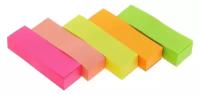 Calligrata Блок-закладки с липким краем 50x15 мм, 5 цветов по 100 листов, 2397420 разноцветный