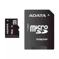 Карта памяти ADATA microSDHC Class 10 + SD adapter