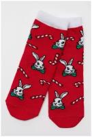 Детские носки Фокус (1 пара) красного цвета, размер 26-28 (16-18)