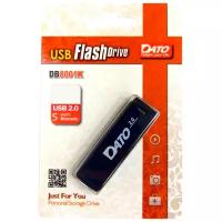 Флешка USB DATO DB8001 16ГБ, USB2.0, черный [db8001k-16g]
