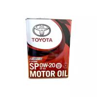 Синтетическое моторное масло TOYOTA SP 0W-20, 4 л