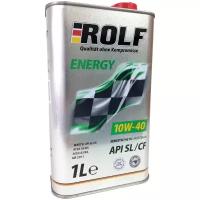 Полусинтетическое моторное масло ROLF Energy 10W-40 SL/CF, 1 л