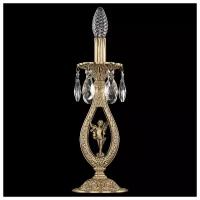 Лампа декоративная Bohemia Ivele Crystal 72400L/1-33 FP FA5S, E14, 40 Вт, цвет арматуры: золотой