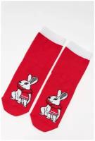 Детские носки Тим (1 пара) красного цвета, размер 29-31 (18-20)