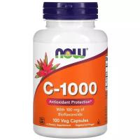 Витамин NOW C-1000 with 100 mg of Bioflavonoids (100 таблеток), без вкуса