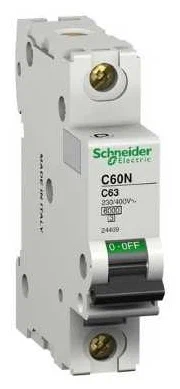 Автоматический выключатель Schneider Electric C60N 1P (C) 6кА