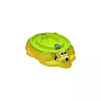Песочница-бассейн PalPlay (Marian Plast) Собачка с крышкой 432, 115х92 см, желтый/зеленый
