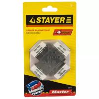 Магнитный фиксатор для укладки плитки STAYER 3395-B, серебристый, 4 шт