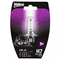 Лампа автомобильная накаливания Valeo Life X2 032517 H7 12V 55W PX26d 3200K 1 шт