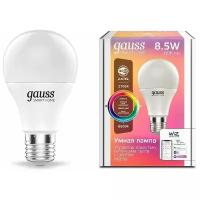 Лампа светодиодная gauss Smart Home 1170112, E27, A60, 8.5Вт, 6500 К