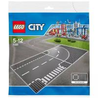 Дополнительные элементы для конструктора LEGO City 7281 Поворот и Т-образный перекресток