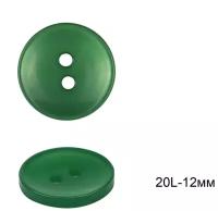 Пуговицы пластиковые C-NE64-2 цв.зеленый 20L-12мм, 2 прокола, 144шт