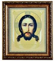 Благолепие Спас Нерукотворный. Икона Иисуса Христа. (15 х 18 см / В раме под стеклом)