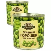 Домашние заготовки», зелёный горошек консервированный, 2 упаковки по 400 г