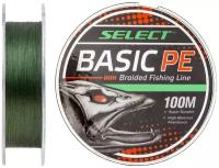 Шнур Select Basic PE 4x 100m (тёмно-зелёный) 0.20mm 28LB/12.7kg