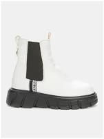 ботинки KEDDO детские (для девочек) белый/черный/37