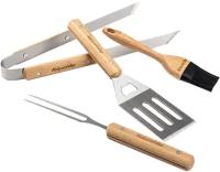 Набор посуды Naturehike Four-piece barbecue tool set Wood/Stainless Steel Color