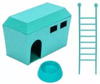 Пластиковый домик для хомяка, крыс и других грызунов Игрушка в клетку для животных