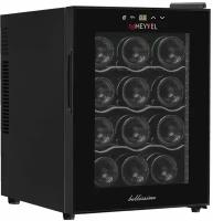 Винный шкаф Meyvel MV12-TB1 (термоэлектрический отдельностоящий холодильник для вина на 12 бутылок)