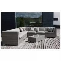 Комплект мебели 4SiS лаунж-зона Беллуно серо-коричневый