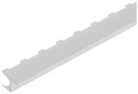 Профиль алюминиевый для кафельной плитки до 10 мм гнущийся стыкоперекрывающий 2700х34,8х12,4 мм