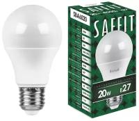 Лампа светодиодная Saffit SBA6020 55014, E27, A60, 45 Вт, 4000 К
