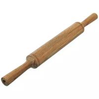 Скалка Хозяюшка деревянная с ручками 43 см