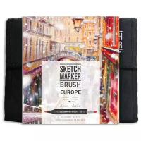 SketchMarker Набор маркеров Brush Europe, 36 шт