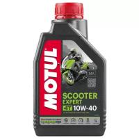 Полусинтетическое моторное масло Motul Scooter Expert 4T 10W40, 1 л
