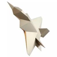 3D конструктор оригами набор для сборки полигональной фигуры "Истребитель