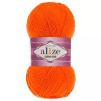 Пряжа для вязания Alize 'Cotton gold' (55% хлопок,45%акрил)ТУ (37 оранжевый), 5 мотков