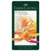 Faber-Castell Карандаши цветные Polychromos, 12 цветов (110012)