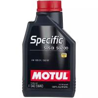 Синтетическое моторное масло Motul Specific 505 01 502 00 5W40, 1 л