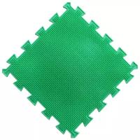 Детский массажный коврик 1 модуль «Мягкая Трава», цвет зелёный