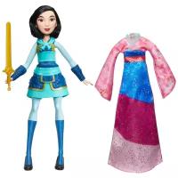Кукла Hasbro Disney Princess Делюкс Мулан с дополнительным платьем 20 см, E2065