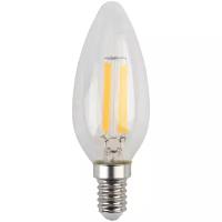 Лампа светодиодная ЭРА, F-LED B35-5w-827-E14 E14, B35, 5Вт, 2700К