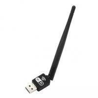 Беспроводной WI-FI USB Адаптер с антенной MRM-POWER W03 (300Мбит, USB 2.0, 2.4Ггц), черный