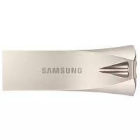 Флешка Samsung BAR Plus 128 ГБ, серебряное шампанское
